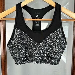 Adidas Techfit Racerback Compression Stretch Climacool Sports Bra Size Medium